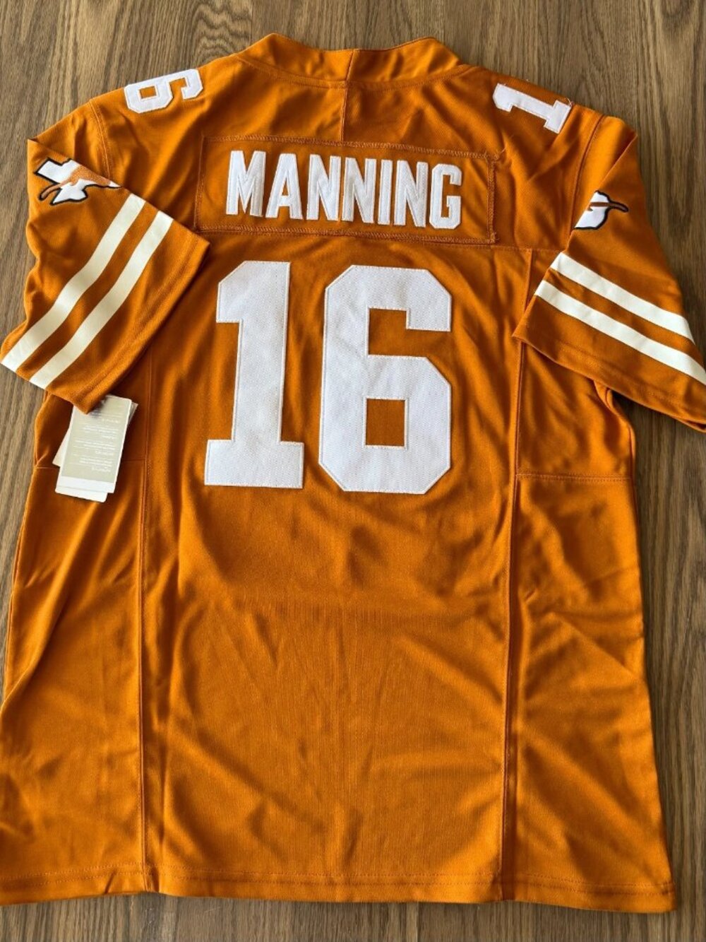 Arch Manning Stitched Jersey Orange 16 Vapor